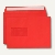 Briefumschlag, C5, haftklebend, Fenster, 120 g/qm, intensivrot, 500 Stück