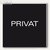 Sigel Wand-/Tür-Piktogramm pictoacrylic 'Privat', B85 x H85 x T8 mm, PA317