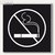 Sigel Wand-/Tür-Piktogramm pictoacrylic 'Rauchen verboten', H85xB85xT8 mm, PA309