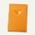 Visitenkartenbox COGNITO, für 20 Karten, 100 x 64 mm, transluzent-orange