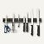 magnetische Wandschiene für Messer&Werkzeuge, 460 x 45 x 25 mm, schwarz, 6901-11