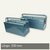 Metall-Werkzeugkasten, Länge: 530 mm, abschließbar, blau, M211-530