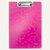 LEITZ Klemmbrett-Mappe WOW, DIN A4, Polyfoam, bis 75 Blatt, pink, 4199-00-23