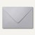Farbiger Briefumschlag Metallic, 110x156mm, nasskl., ohne Fenster, platin, 500St