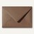 Farbiger Briefumschlag Metallic, 120x180mm, nasskl., ohne Fenster, braun, 500St.