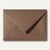 Farbiger Briefumschlag Metallic, 156x220 mm, nasskl., ohne Fenster, braun, 500St