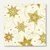 Servietten 'Just Stars creme', 3-lagig, 1/4-Falz, 33 x 33 cm, 600 St., 81259
