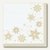 Papstar Servietten JUST STARS, 1/4 Falz, 40 x 40 cm, champagner, 250 Stück,82352