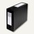 Archiv-/Dokumentenbox für DIN A4, PP, B 100 mm, Druckknopf, schwarz, 59931E