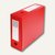 Exacompta Archiv-/Dokumentenbox für DIN A4, PP, B 100 mm, Druckknopf, rot,59935E