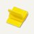 Kunststoff-Briefklemmer Zacko 3, 15 x 22 mm, bis 30 Blatt, gelb, 100 Stück