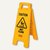 Rubbermaid Warnschild 'Caution Wet Floor', englisch, klappbar, gelb, FG611277YEL