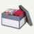 smartboxpro Archivbox m. Deckel, 414 x 331 x 266 mm, grau, 10 Stück, 227160610