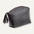 Alassio Handtaschen-Etui, Kosmetiktasche mit Reißverschluß, Leder, schwarz, 2701