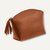 Alassio Handtaschen-Etui, Kosmetiktasche mit Reißverschluß, Leder, braun, 2706