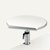 Ergonomisches Tischpult, Klemmfuß, 30 kg, höhenverstellbar, 60 x 52 cm, weiß