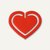 Kunststoff-Büroklammern 'Herz', in Herzform, 30 mm, rot, 100 Stück, 1402-20