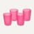 Trinkbecher - 0.25 Liter, PP, (Ø)70 x (H)95 mm, fresh-pink, 4er-Set, 30609550000