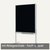 officio Pinwand, 118 x 149 cm, Filz, Standbeine, Ablageschale, schwarz, M83358
