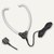 WMC Stethoskop-Hörer mit Dictaphone-Stecker, Ohroliven, Kabel 1.5 m