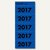 Ordner-Inhaltsschild 'Jahreszahl 2017', blau, selbstklebend, 100 Stück