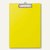 MAUL Schreibplatte / Klemmbrett mit Folienüberzug, DIN A4, gelb, 2335213