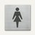 quadratische Piktogramme WC Damen:Produktabbildung 1