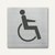 quadratische Piktogramme WC Behinderte:Produktabbildung 1