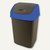 Gies Abfallbehälter Push - 24 Liter, 32 x 25 x 52 cm, eckig, blau/taube, 5512