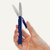 Taschenschere, Stiftform 135 mm, Edelstahl-Klinge: 42 mm, schwarz/blau, 34836
