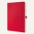 Notizbuch CONCEPTUM, 187 x 270 mm (ca. A4), Softcover gerillt, kariert, rot, 3 S