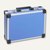 Universal Aluminium Koffer, 345 x 285 x 105 mm, Alu-Rahmen/Eckenschoner, blau