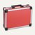 Universal Aluminium Koffer, 345 x 285 x 105 mm, Alu-Rahmen/Eckenschoner, rot