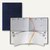 OpenDesign Doppel-Kalender, Woche+Tag, 16.5 x 23.5 cm, Hardcover, blau metallic
