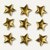Deko-Accessoires 'Textile Stars', Weihnachtsdekoration, gold, 200 Stück, 81294