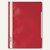 Durable Schnellhefter DIN A4, PP, transparentes Deckblatt, rot, 50 Stück, 257303