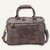 Laptoptasche MYSTIFY, 42 x 32 x 6 cm, 15', Canvas / Lederimitat, grau-braun