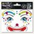 Face Art Sticker Clown Lotta:Produktabbildung 1