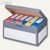 smartboxpro Archivbox mit Deckel, 530 x 380 x 285 mm, anthrazit/weiß, 227160805
