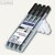 STAEDTLER Lumocolor Permanentmarker, Breiten S/F/M/B, schwarz, 4er-Set,31-9WP4GS