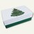 Geschenkbox WEIHNACHTSBAUM L, 26.6 x 17.2 x 7.8 cm, 350 g/m², dunkelgrün, 12 St.