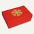 Geschenkbox GOLDENE SCHNEEFLOCKE L, 26.6 x 17.2 x 7.8 cm, rot, 12er-Pack, 911-17