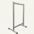 Spuck- & Nießschutz / Thekenaufsatz, rollbar, (B)120 x (H)150 cm, Acrylglas/Alu