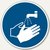 Gebotsaufkleber Hände waschen:Produktabbildung 1