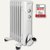Öl-Radiator RA 3735, mobil, 7 Rippen, 1.500 Watt, 37 x 25 x 64 cm, weiß, 263906