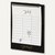 Geburtstagskalender NATURA, Wandkalender, 17 x 19 cm, schwarz, 2 Stück