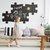 Kreidetafel 'PUZZLE XXL', beidseitig, 400 x 300 mm, Melamin, schwarz, 6er-Set