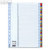 Mylar Karton Zahlen-Register 1 - 31:Produktabbildung 1