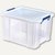 Aufbewahrungsbox, 36 l, 475 x 380 x 315 mm, lebensmittelecht, Deckel, PP