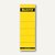 LEITZ Rückenschilder breit/kurz, lösungsmittelfrei, gelb, 10 Stück, 1642-00-15